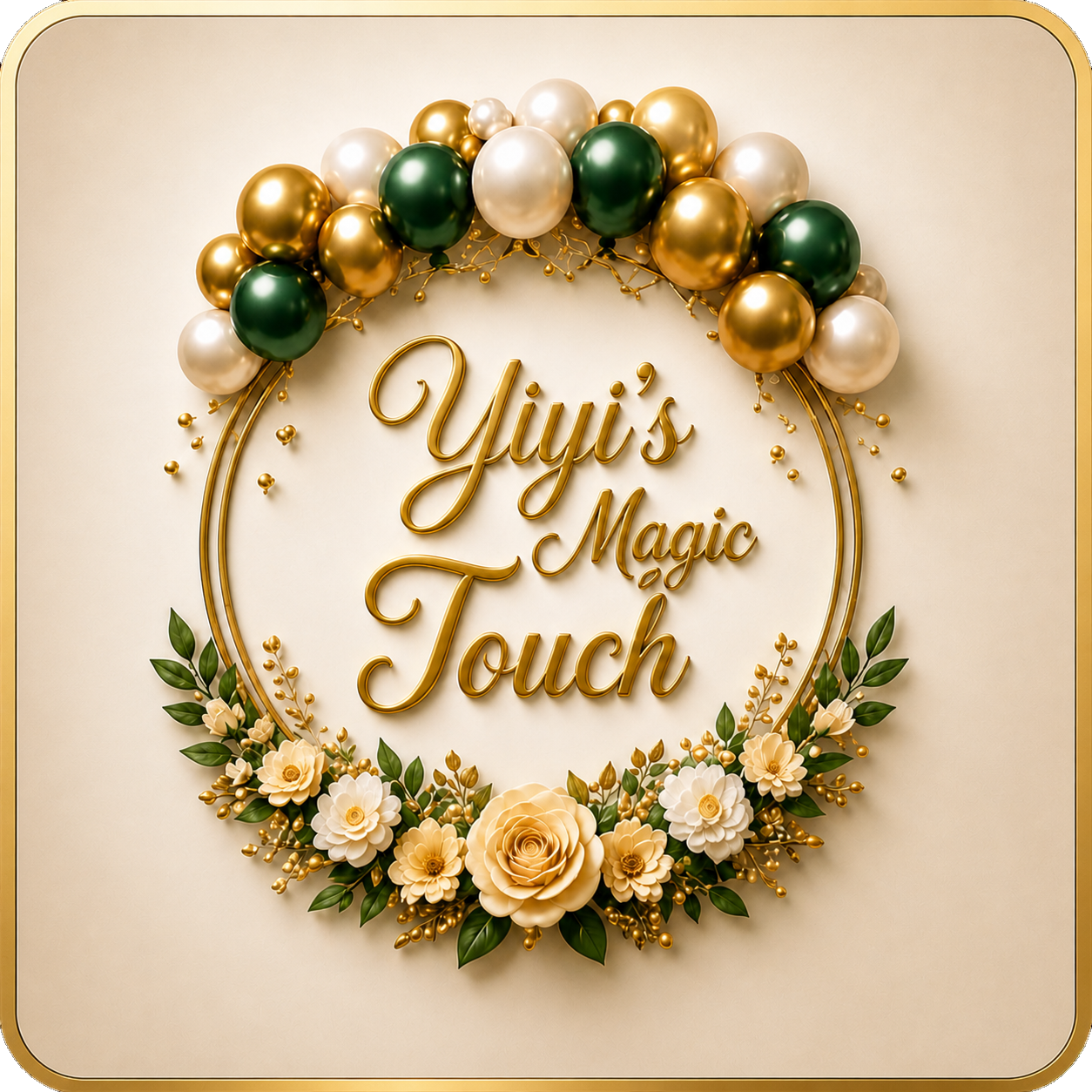 Yiyi's Magic Touch — Balloon Decoration Logo